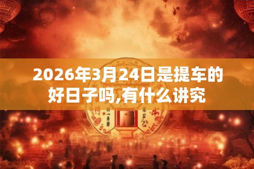 2026年3月24日是提车的好日子吗,有什么讲究