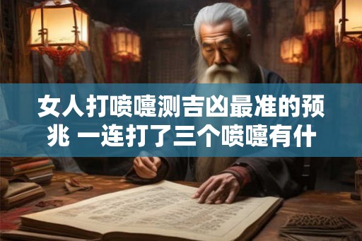 女人打喷嚏测吉凶最准的预兆 一连打了三个喷嚏有什么预兆吗 女人打喷嚏测吉凶最准的预兆 一连打了三个喷嚏有什么预兆吗