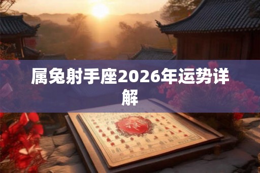 属兔射手座2026年运势详解
