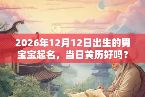 2026年12月12日出生的男宝宝起名，当日黄历好吗？