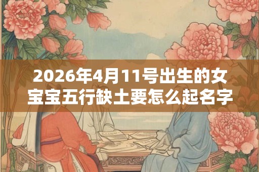 2026年4月11号出生的女宝宝五行缺土要怎么起名字