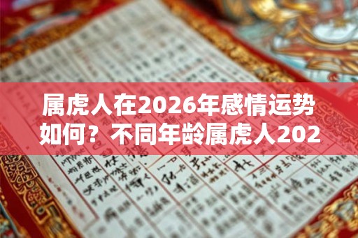 属虎人在2026年感情运势如何？不同年龄属虎人2026年运势