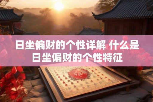 日坐偏财的个性详解 什么是日坐偏财的个性特征 日坐偏财的个性详解 什么是日坐偏财的个性特征