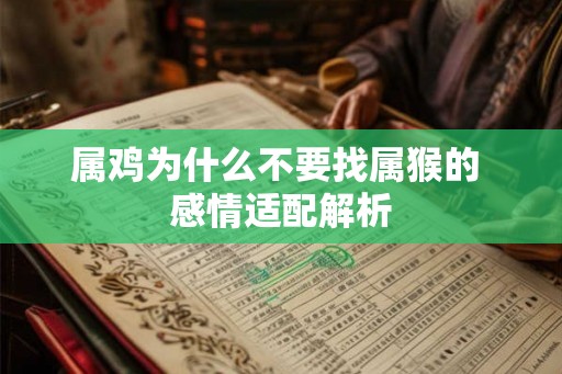 属鸡为什么不要找属猴的 感情适配解析