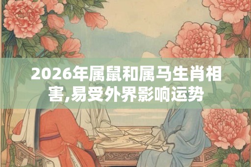 2026年属鼠和属马生肖相害,易受外界影响运势