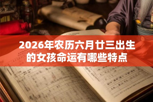 2026年农历六月廿三出生的女孩命运有哪些特点