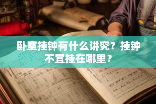 卧室挂钟有什么讲究？挂钟不宜挂在哪里？