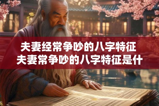 夫妻经常争吵的八字特征 夫妻常争吵的八字特征是什么