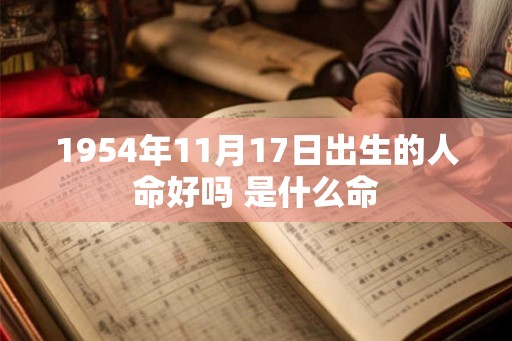 1954年11月17日出生的人命好吗 是什么命