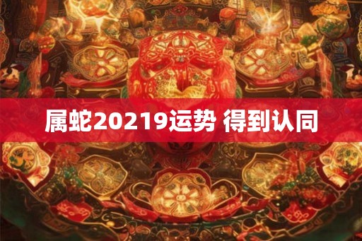 属蛇20219运势 得到认同