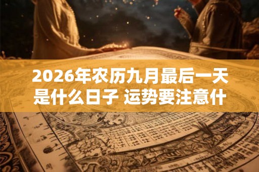 2026年农历九月最后一天是什么日子 运势要注意什么 2026年农历九月最后一天是什么日子 运势要注意什么
