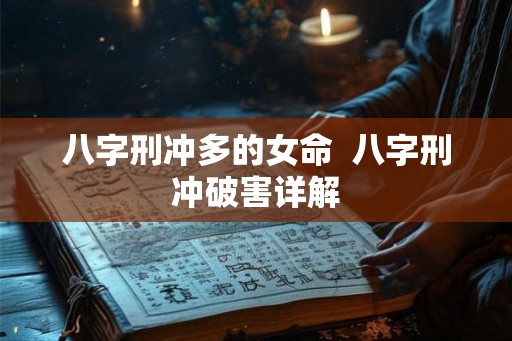 八字刑冲多的女命  八字刑冲破害详解