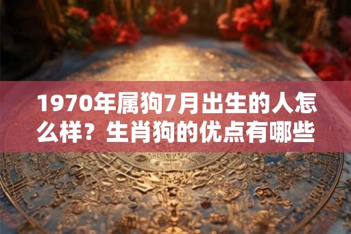 1970年属狗7月出生的人怎么样？生肖狗的优点有哪些？