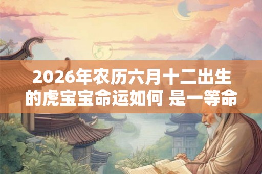 2026年农历六月十二出生的虎宝宝命运如何 是一等命吗
