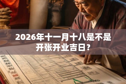 2026年十一月十八是不是开张开业吉日? 2026年十一月十八是不是开张开业吉日?