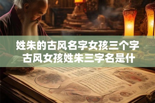 姓朱的古风名字女孩三个字 古风女孩姓朱三字名是什么