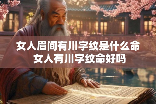 女人眉间有川字纹是什么命 女人有川字纹命好吗