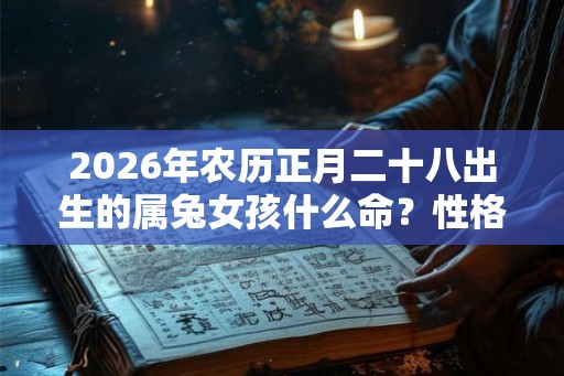 2026年农历正月二十八出生的属兔女孩什么命？性格好吗