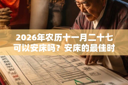 2026年农历十一月二十七可以安床吗？安床的最佳时间几点？