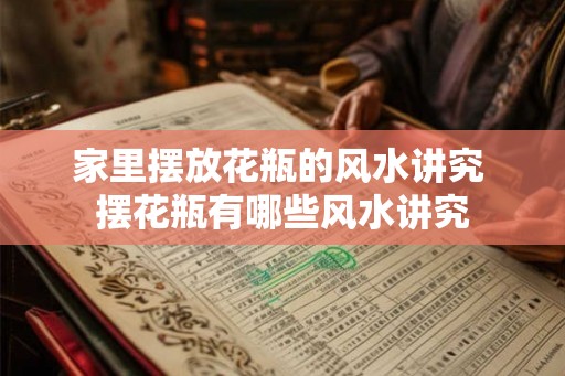 家里摆放花瓶的风水讲究 摆花瓶有哪些风水讲究