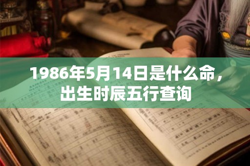 1986年5月14日是什么命，出生时辰五行查询