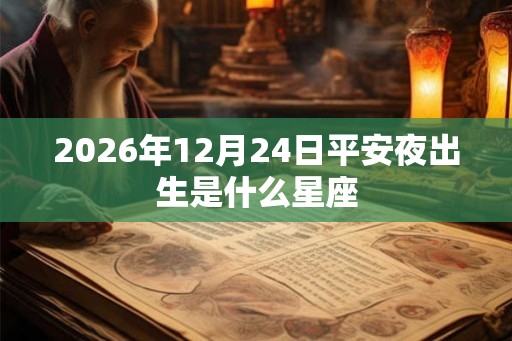 2026年12月24日平安夜出生是什么星座 2026年12月24日平安夜出生是什么星座