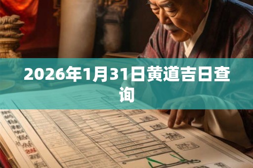 2026年1月31日黄道吉日查询