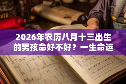 2026年农历八月十三出生的男孩命好不好？一生命运如何？
