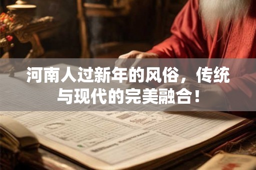 河南人过新年的风俗，传统与现代的完美融合！