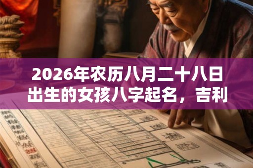 2026年农历八月二十八日出生的女孩八字起名,吉利有内涵的名字推荐 2026年农历八月二十八日出生的女孩八字起名,吉利有内涵的名字推荐