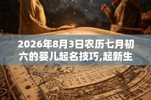 2026年8月3日农历七月初六的婴儿起名技巧,起新生而名字的注意事项