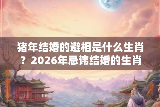 猪年结婚的避相是什么生肖?2026年忌讳结婚的生肖一览! 猪年结婚的避相是什么生肖?2026年忌讳结婚的生肖一览!