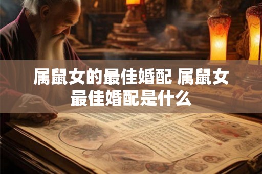 属鼠女的最佳婚配 属鼠女最佳婚配是什么