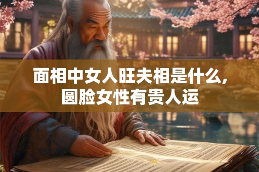 面相中女人旺夫相是什么,圆脸女性有贵人运