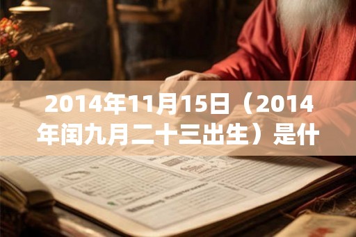 2014年11月15日（2014年闰九月二十三出生）是什么命_命运如何