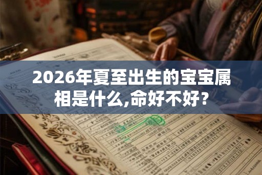 2026年夏至出生的宝宝属相是什么,命好不好？