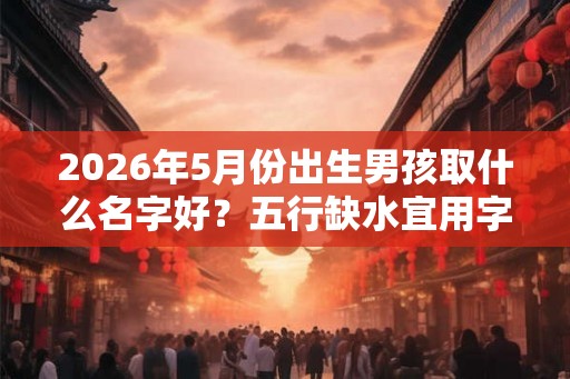 2026年5月份出生男孩取什么名字好？五行缺水宜用字推荐！