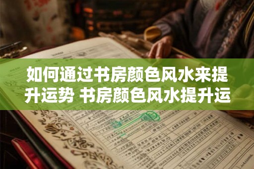 如何通过书房颜色风水来提升运势 书房颜色风水提升运势
