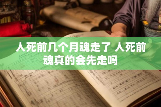 人死前几个月魂走了 人死前魂真的会先走吗