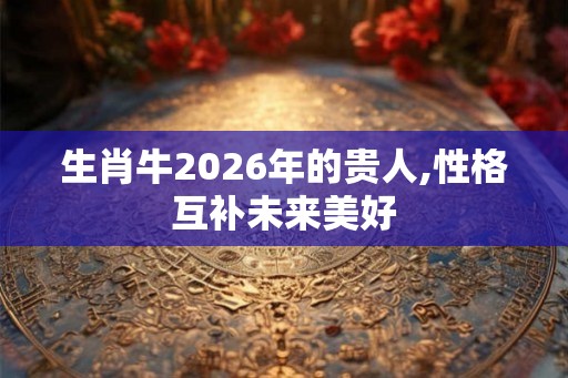生肖牛2026年的贵人,性格互补未来美好