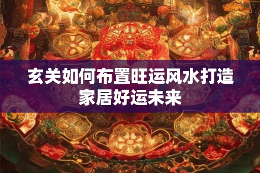 玄关如何布置旺运风水打造家居好运未来
