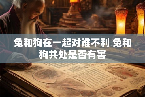 兔和狗在一起对谁不利 兔和狗共处是否有害 兔和狗在一起对谁不利 兔和狗共处是否有害