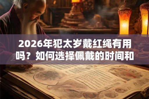 2026年犯太岁戴红绳有用吗?如何选择佩戴的时间和方式? 2026年犯太岁戴红绳有用吗?如何选择佩戴的时间和方式?