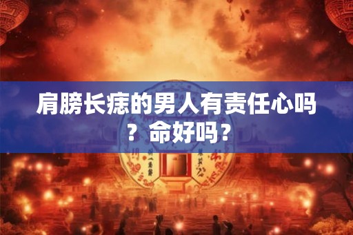 肩膀长痣的男人有责任心吗？命好吗？