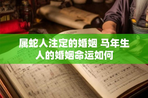 属蛇人注定的婚姻 马年生人的婚姻命运如何