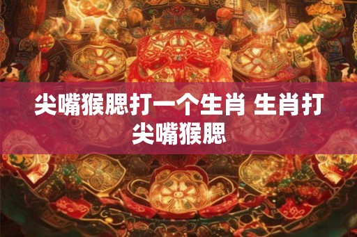 尖嘴猴腮打一个生肖 生肖打尖嘴猴腮