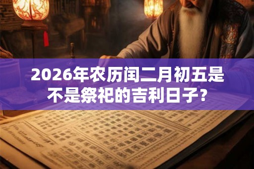 2026年农历闰二月初五是不是祭祀的吉利日子？