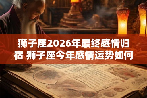 狮子座2026年最终感情归宿 狮子座今年感情运势如何
