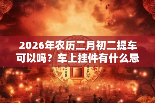 2026年农历二月初二提车可以吗？车上挂件有什么忌讳