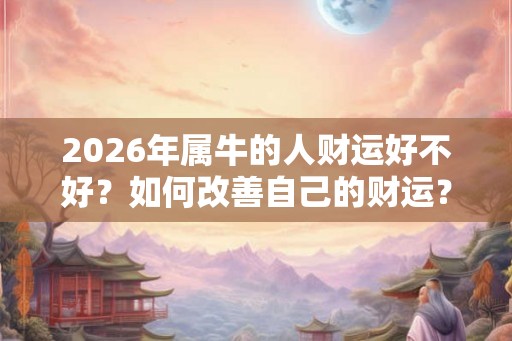 2026年属牛的人财运好不好？如何改善自己的财运？